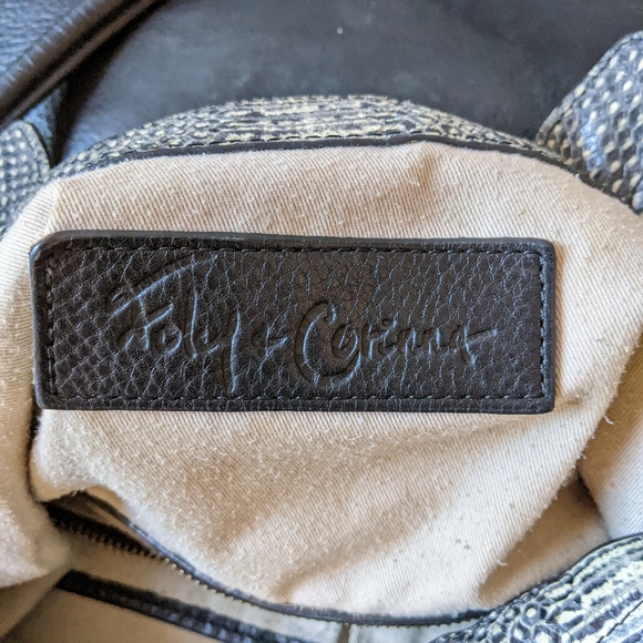 Foley + Corinna black snakeskin tote - Picture 3 of 8